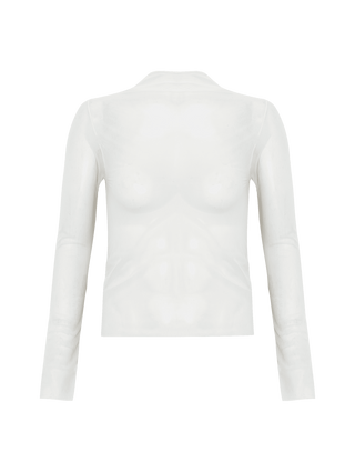 BLUSA DE TULE OFF WHITE