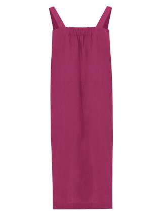 VESTIDO LINHO FUCSIA