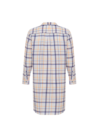 CAMISA LONGA TARTAN LILAS