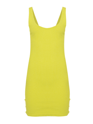VESTIDO PLISSÊ LIMÃO