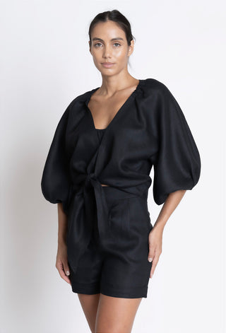 BLUSA MALTA PRETA+TOP