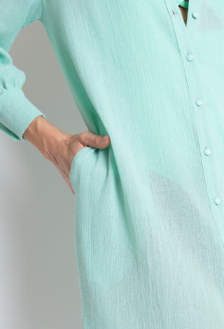 CHEMISE MARROCOS VERDE AGUA