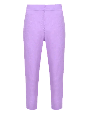 CALÇA PANTACOURT LINHO LILAS
