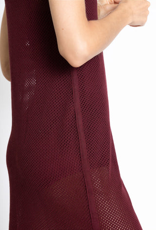 VESTIDO TRICOT BURGUNDY