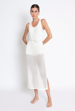 VESTIDO TRICOT OFF WHITE