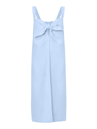 VESTIDO LINHO AZUL JEANS