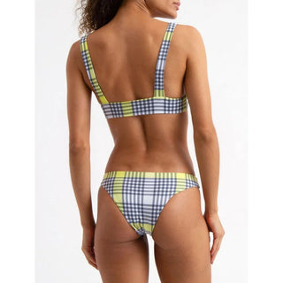 BIQUÍNI JACKIE TARTAN AMARELO