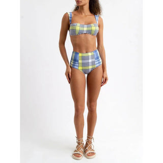BIQUÍNI NICOLE TARTAN AMARELO