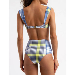 BIQUÍNI NICOLE TARTAN AMARELO